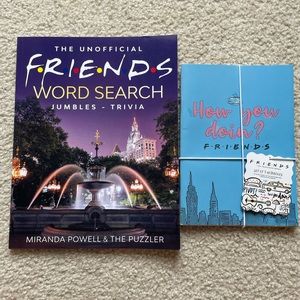 Friends Theme Notebooks (3) and Word Search Book (Jumbles and Trivia included)